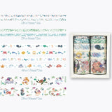 10Pcs/Set Cute Plant Leaves Washi Tape Kawaii Flower Masking Tape Whale Decorative Tape For Sticker Scrapbooking DIY Photo Album