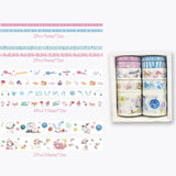 10Pcs/Set Cute Plant Leaves Washi Tape Kawaii Flower Masking Tape Whale Decorative Tape For Sticker Scrapbooking DIY Photo Album