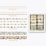 10Pcs/Set Cute Plant Leaves Washi Tape Kawaii Flower Masking Tape Whale Decorative Tape For Sticker Scrapbooking DIY Photo Album
